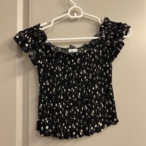 Adorable off the shoulder crop top